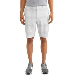 Ben Hogan Men's Plaid Golf Shorts‎ Size 40 Gray Flat Front